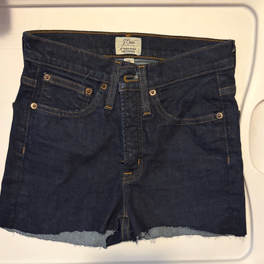 J. Crew Dark Blue Denim Jean Shorts